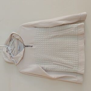 Columbia Quarter Half Zip Hooded Quilted Long Sleeve Sweater Sweatshirt - Size S